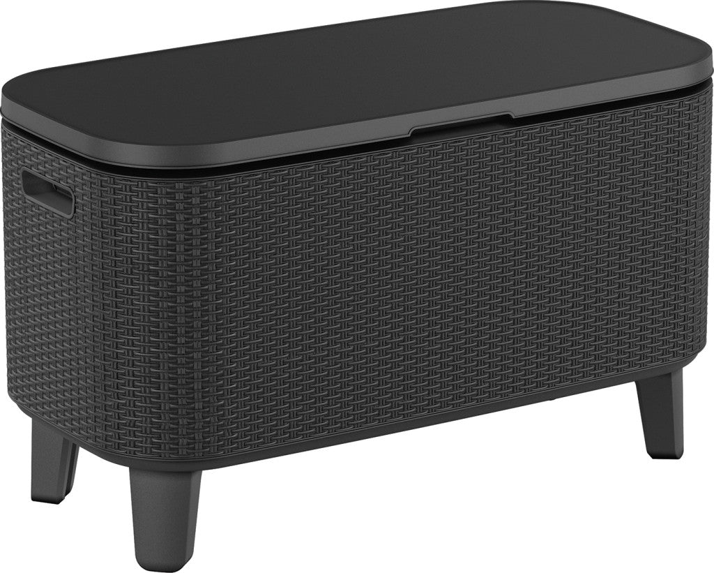 Keter Bevy Cool Bar grafit rattan kerti asztal, sérült csomagolás