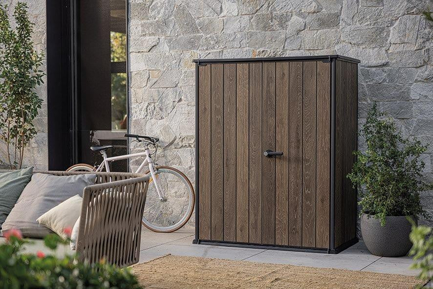 Kerti doboz Keter Signature 1400 l Walnut színben