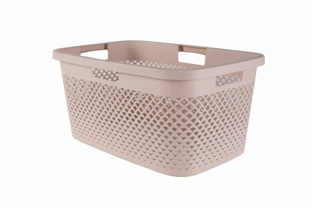 Curver Pure 47 l szennyestartó kosár rózsaszín-0