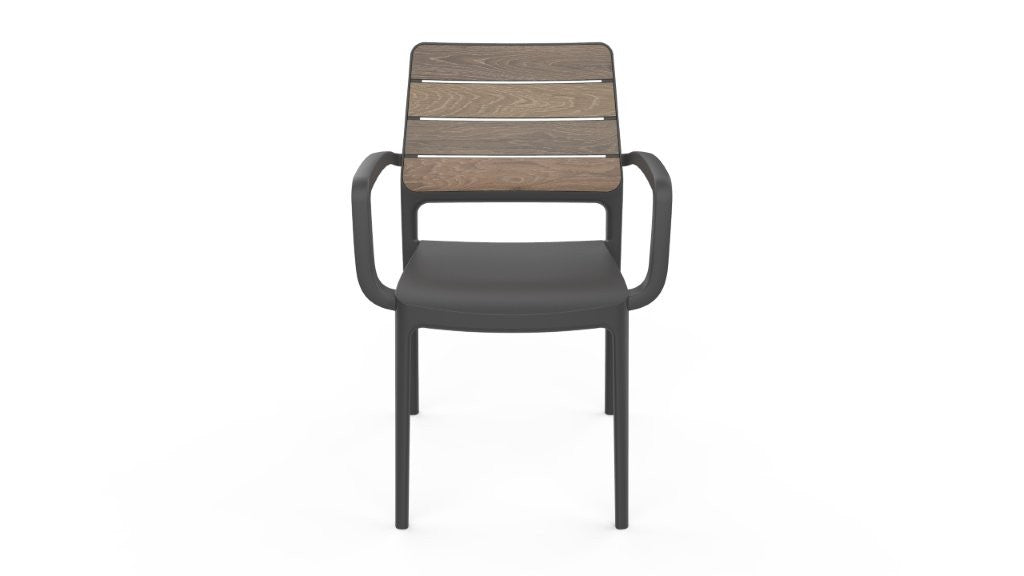 Keter Deco Porto karfás kerti szék walnut / grafit