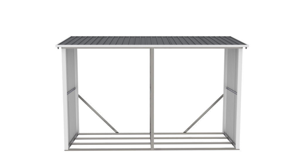 G21 WOH 682 tüzifa tároló - 302 x 119 cm, antracit
