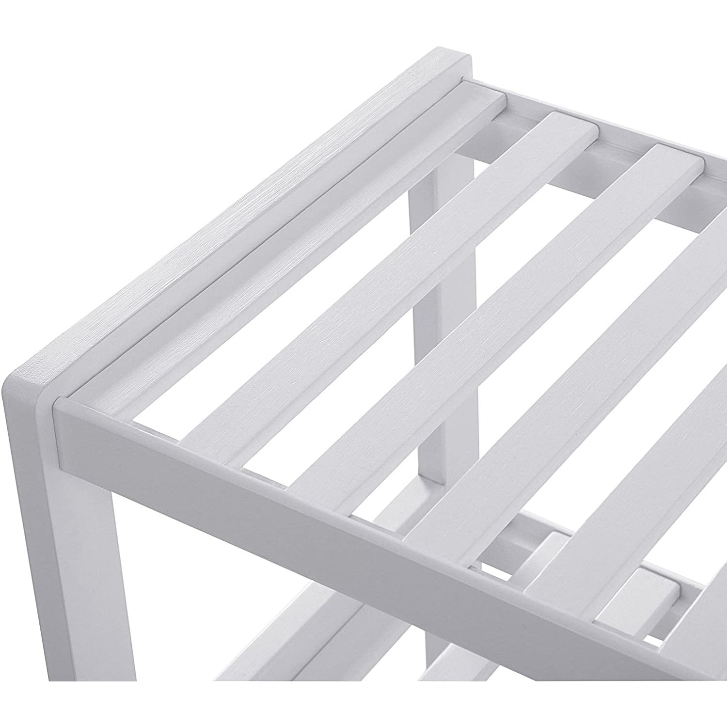 Cipőtároló polc 3 szintes, fehér 70x26x55cm-3