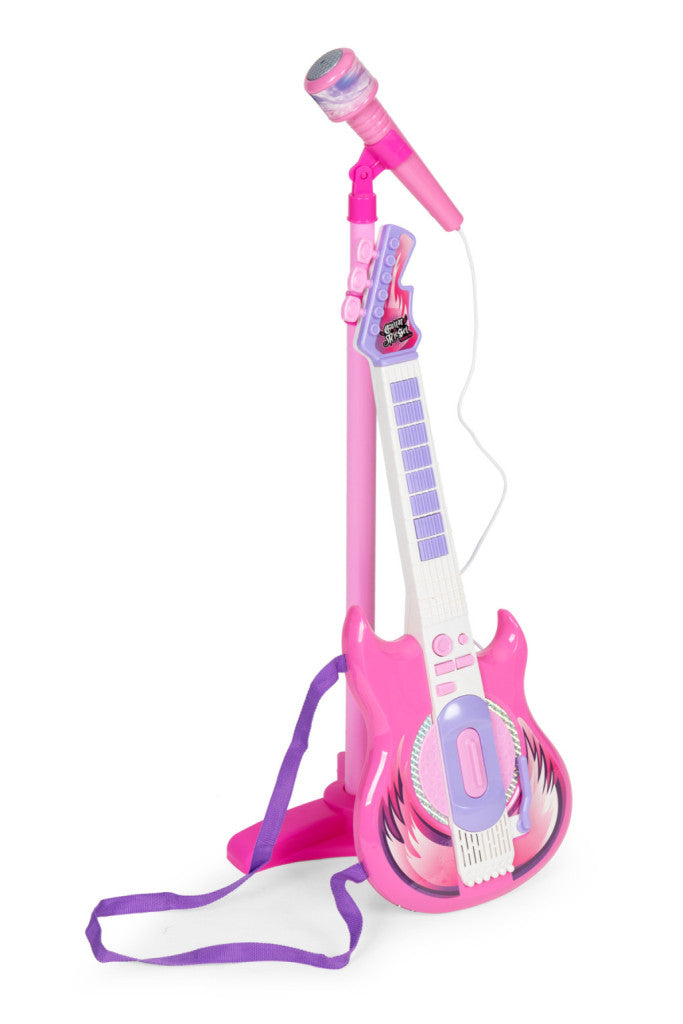Játék gitár 57 cm mikrofonnal és álvánnyal-1