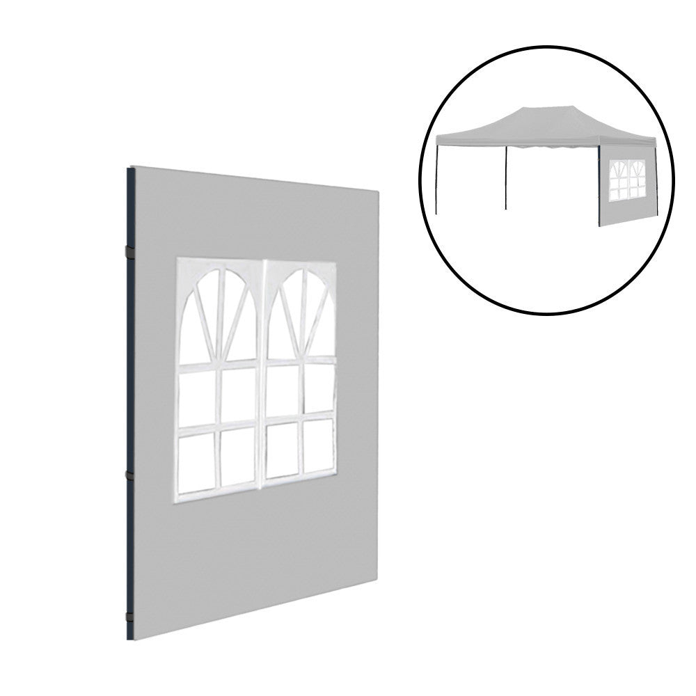 Kerti pavilon ablakos oldalfal ponyva 3x4,5 m-0