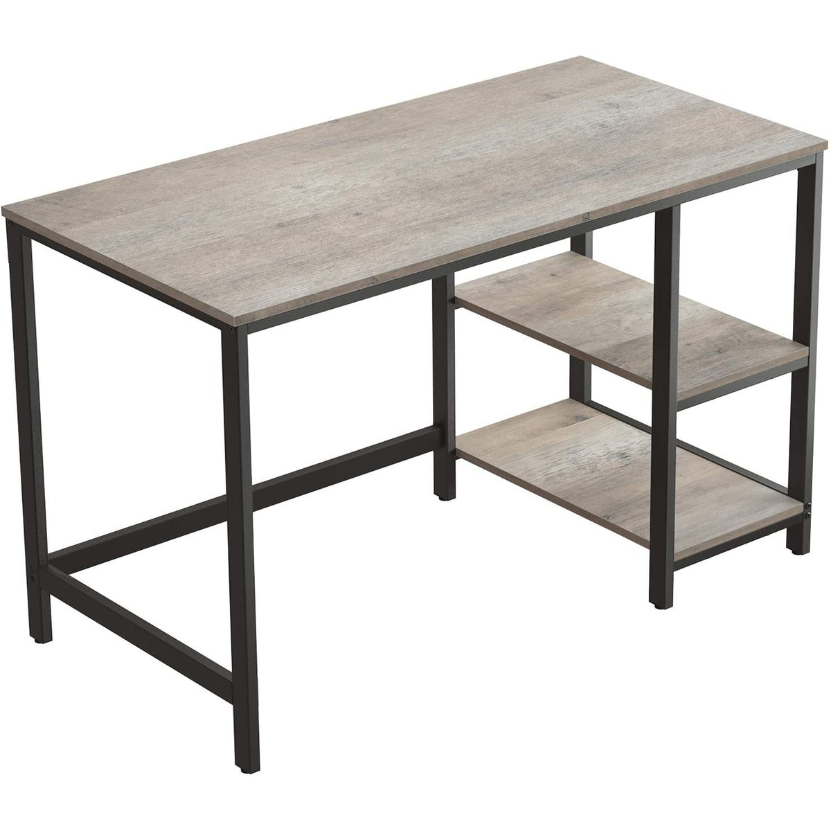 Íróasztal polcokkal, greige 120x60x75cm-0
