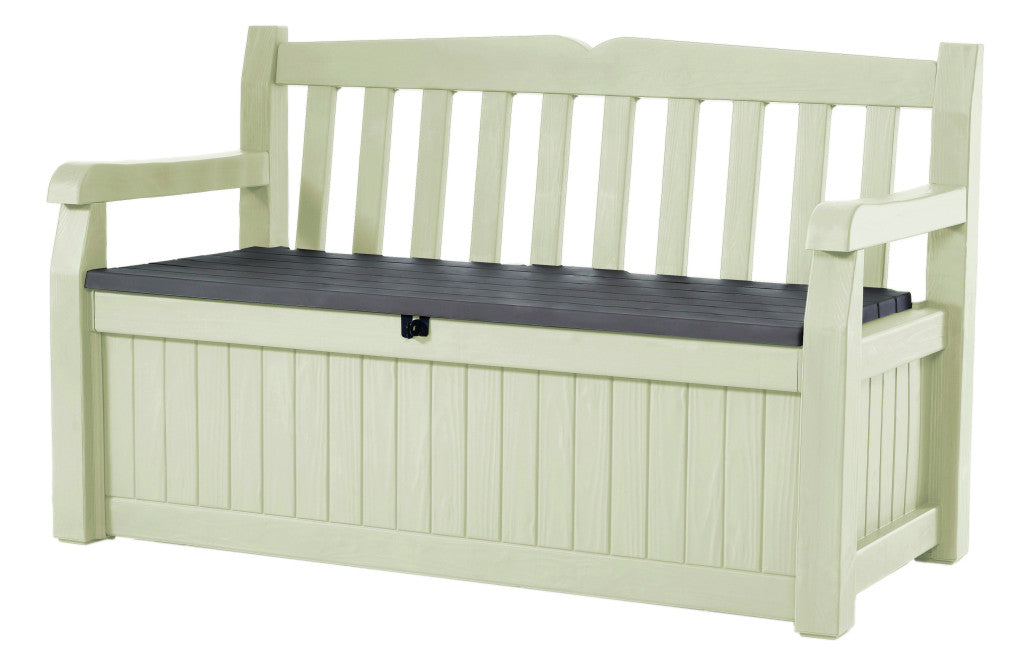 Keter Eden Garden Bench 265L kerti pad, bézs