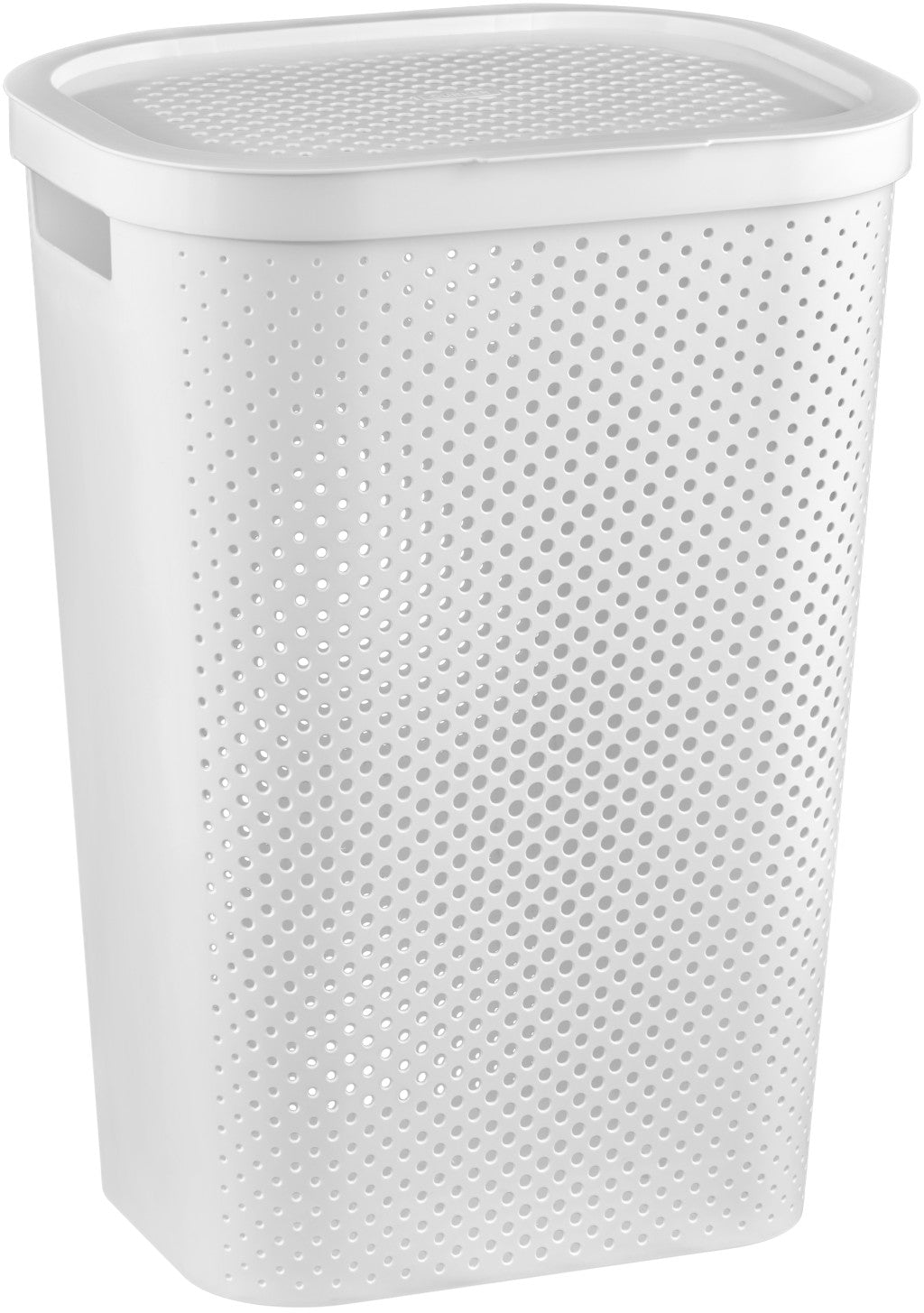 Curver Infinity Dots 60 literes szennyeskosár, fehér-0