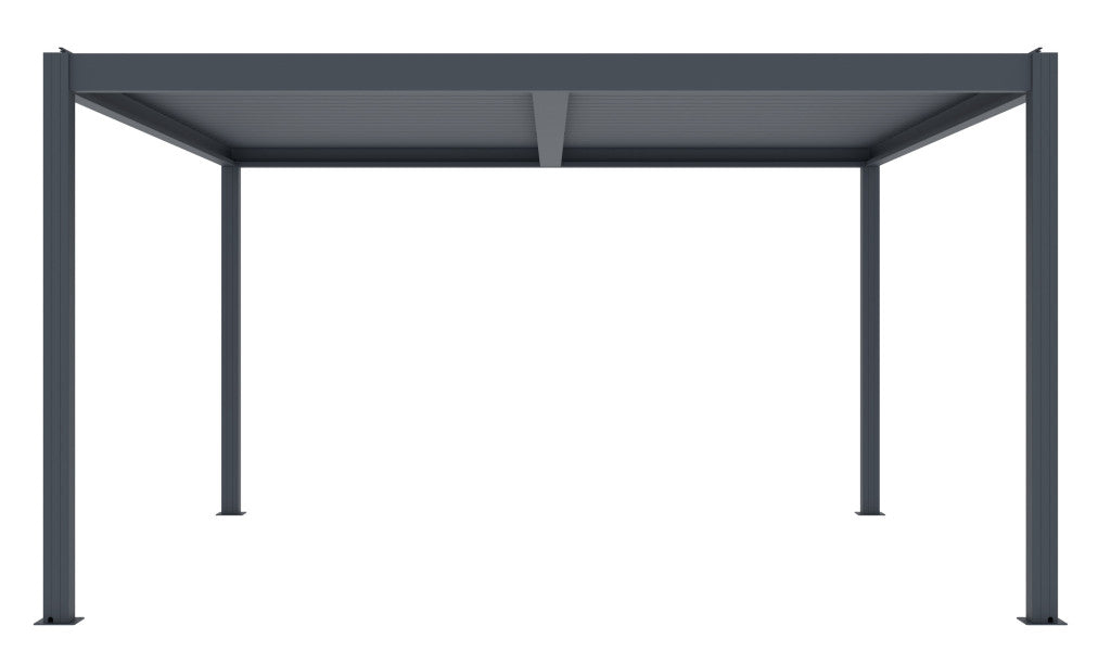 Bioklimatikus pergola G21 Austin 4x4 m, antracit színű alumínium