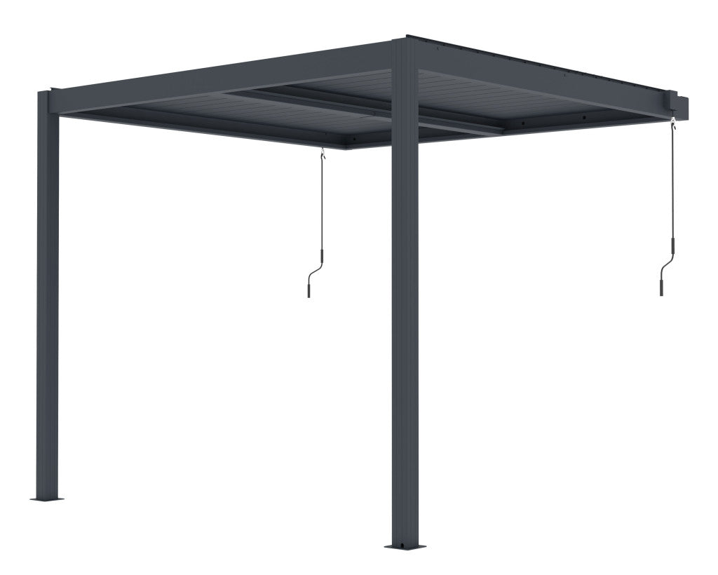 G21 Trenton 3x3 m bioklimatikus pergola, antracit alumínium