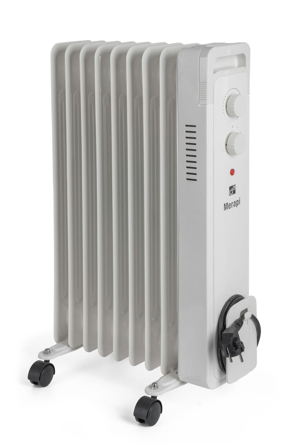 G21 Merapi olajradiátor fehér, 9 elem, 2000 W-0