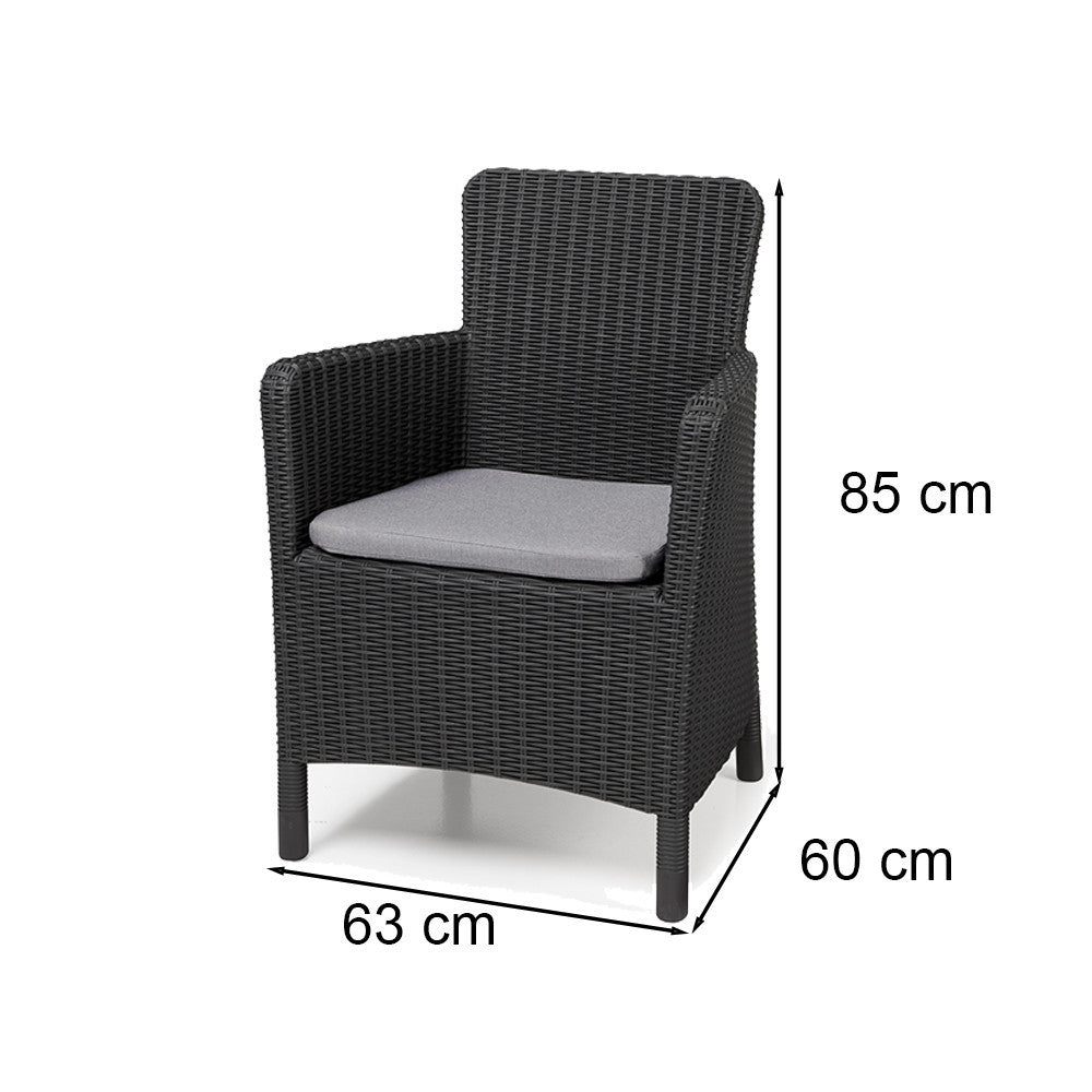 Trenton műrattan kerti fotel-2