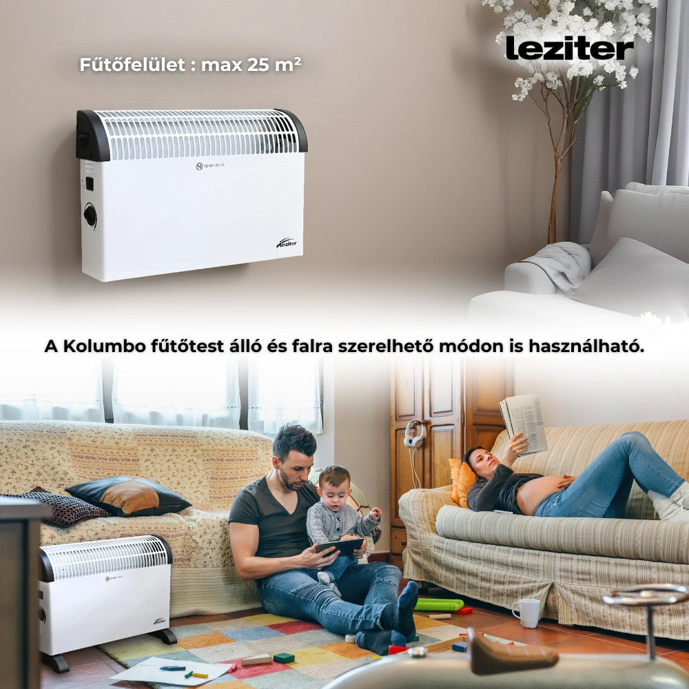 Kolumbo elektromos fűtőtest 750W / 1250W / 2000W-4