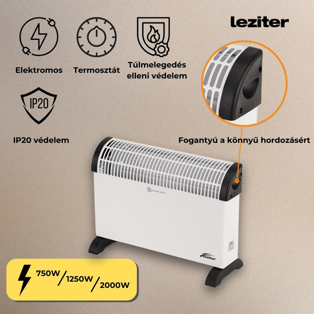 Kolumbo elektromos fűtőtest 750W / 1250W / 2000W-5