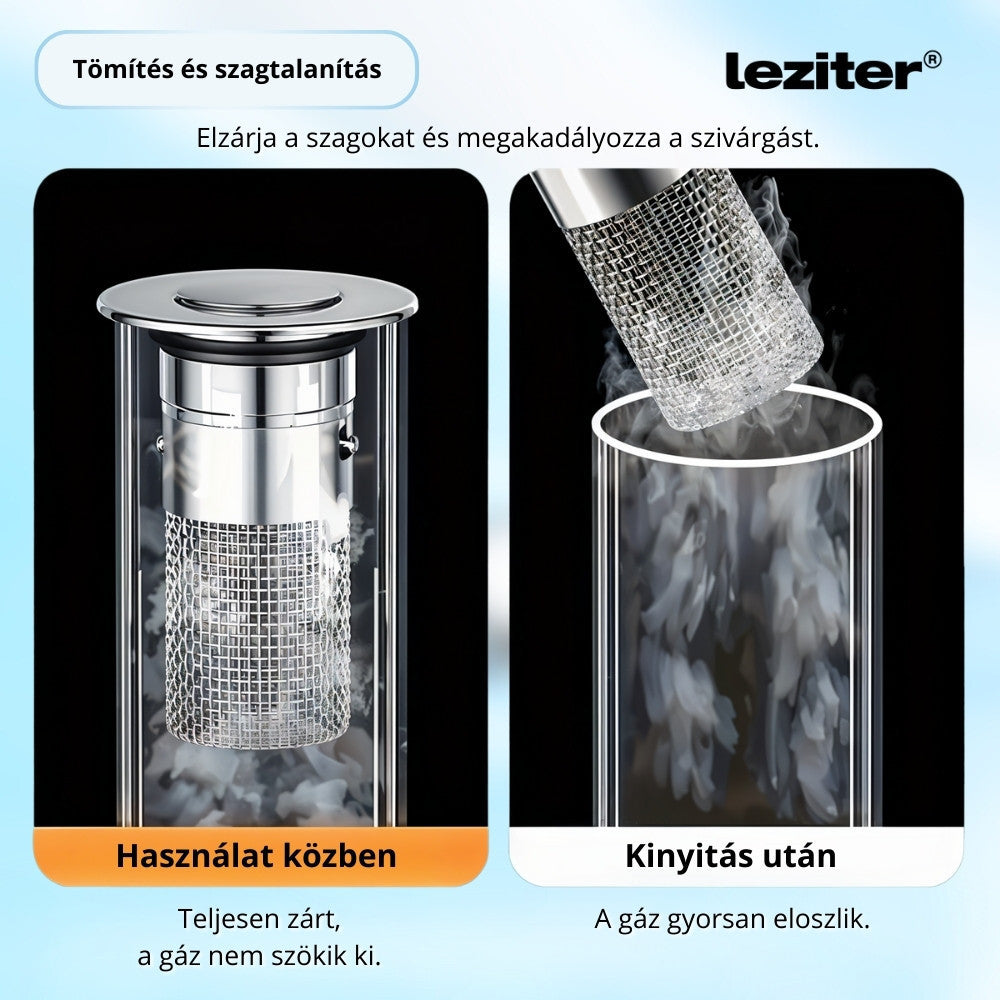 Lefolyódugó szűrővel rozsdamentes acél 60 mm-5