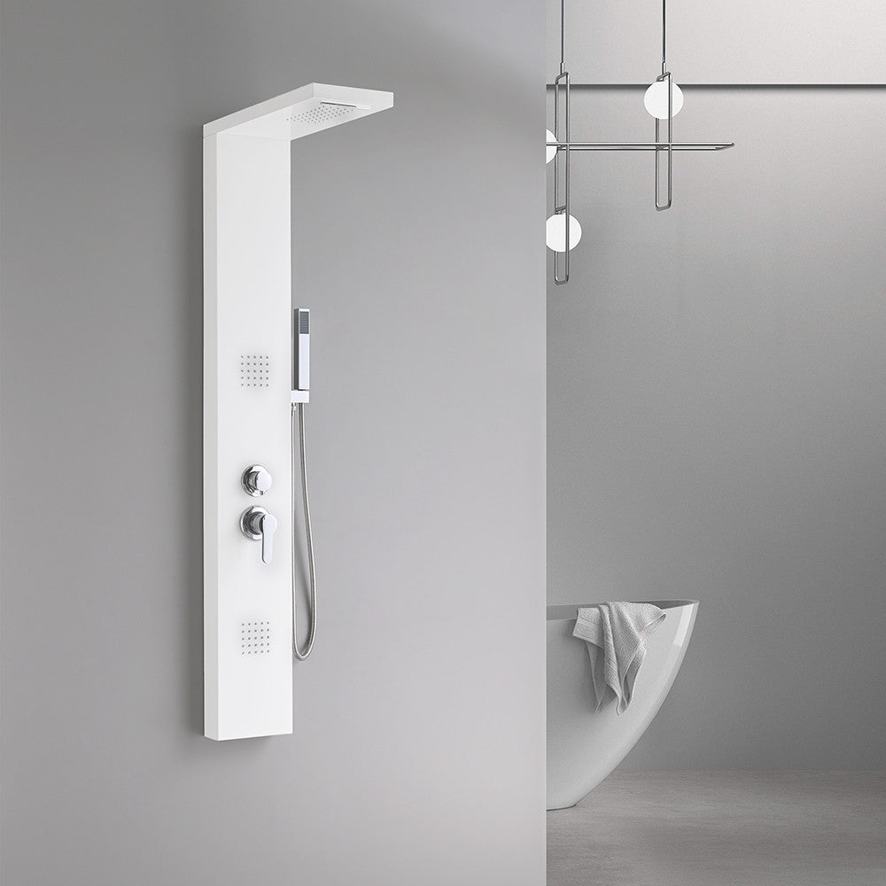 Malaga White hidromasszázs zuhanypanel