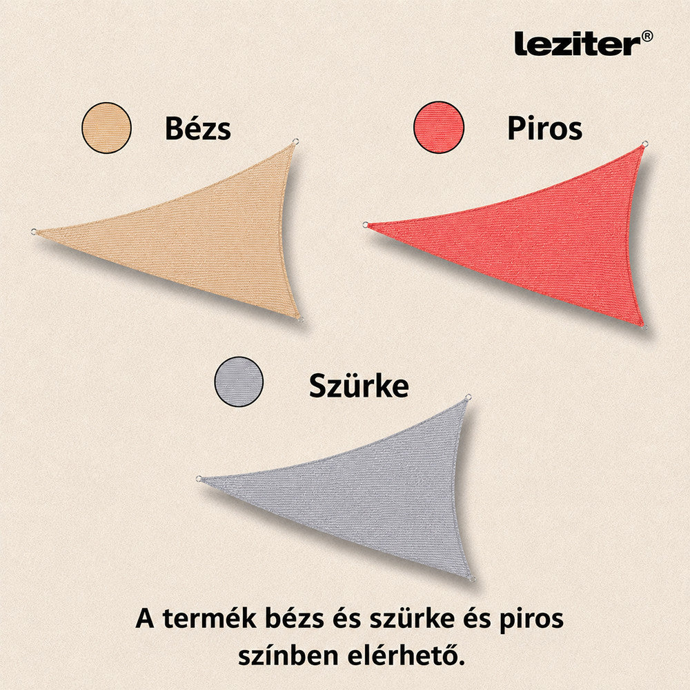 Rana napvitorla háromszög alakú 3x3x3 m bézs-4