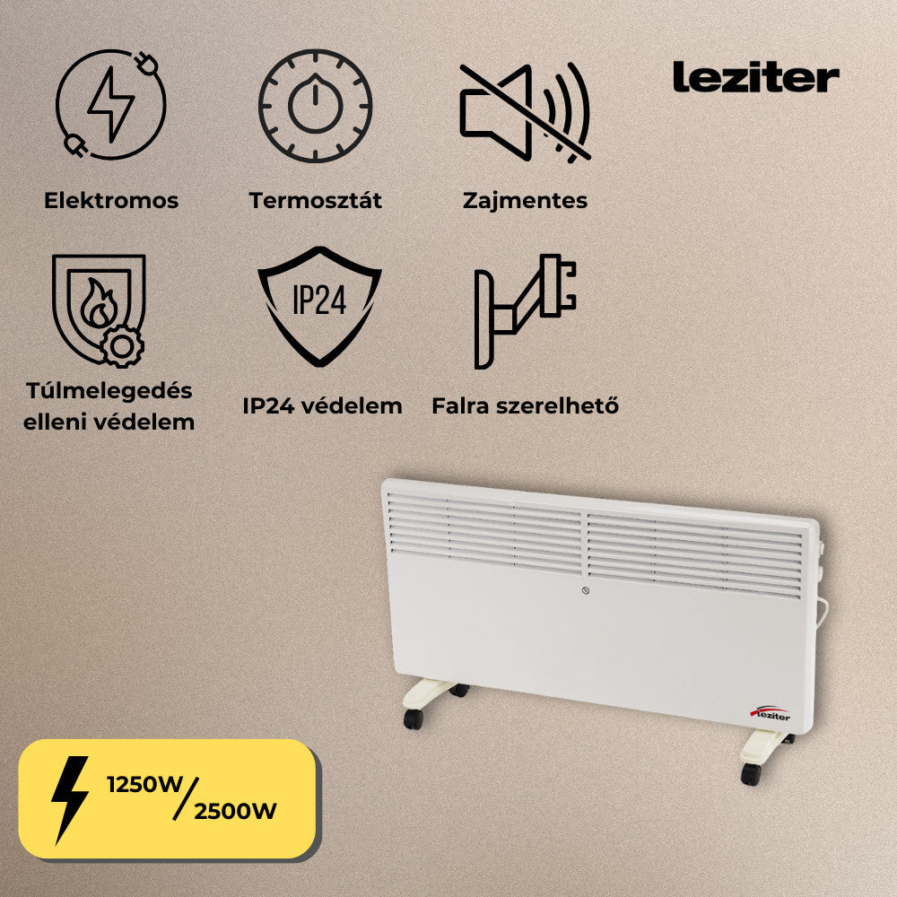 Asama elektromos fűtőtest 1250W/2500W-4