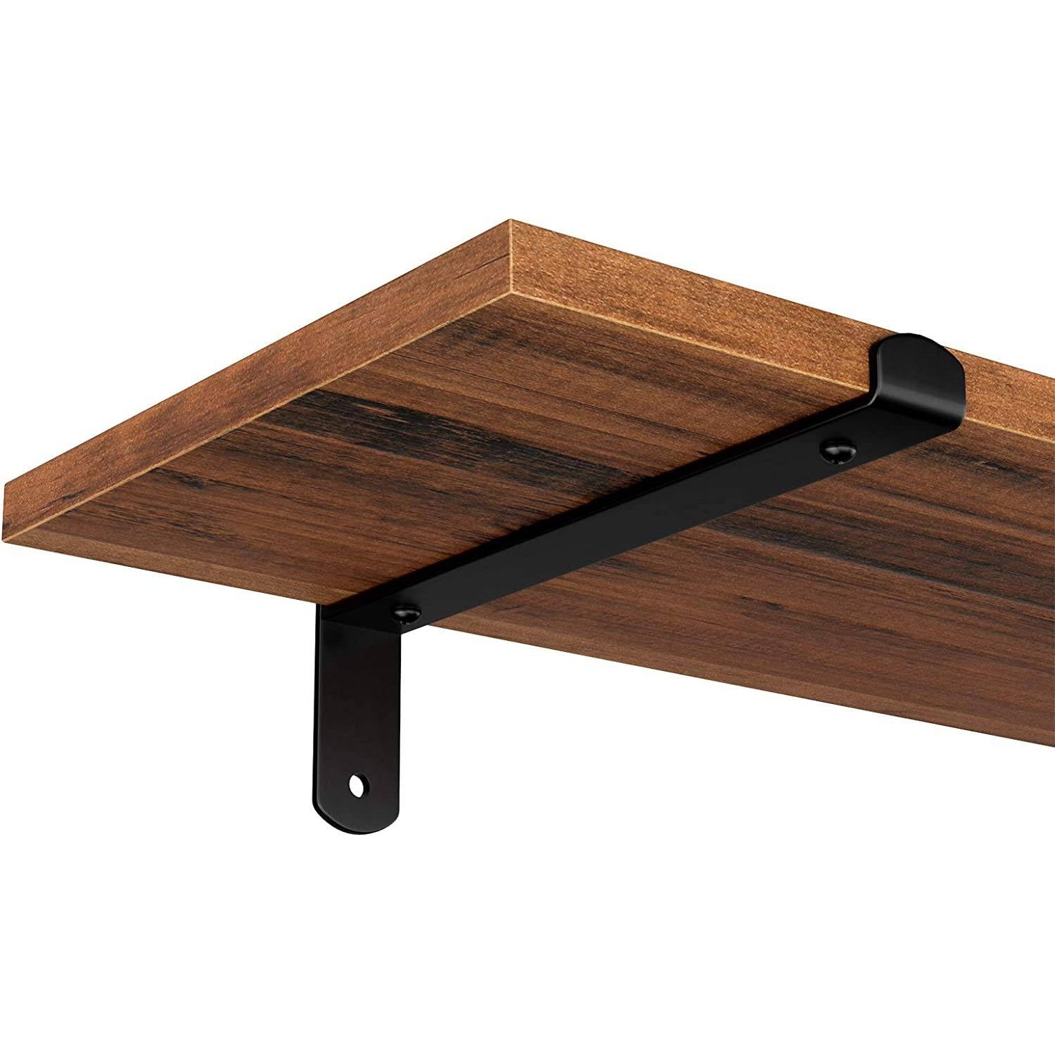 2 darabos fali polc szett, rusztikus barna 60x20x15cm-5