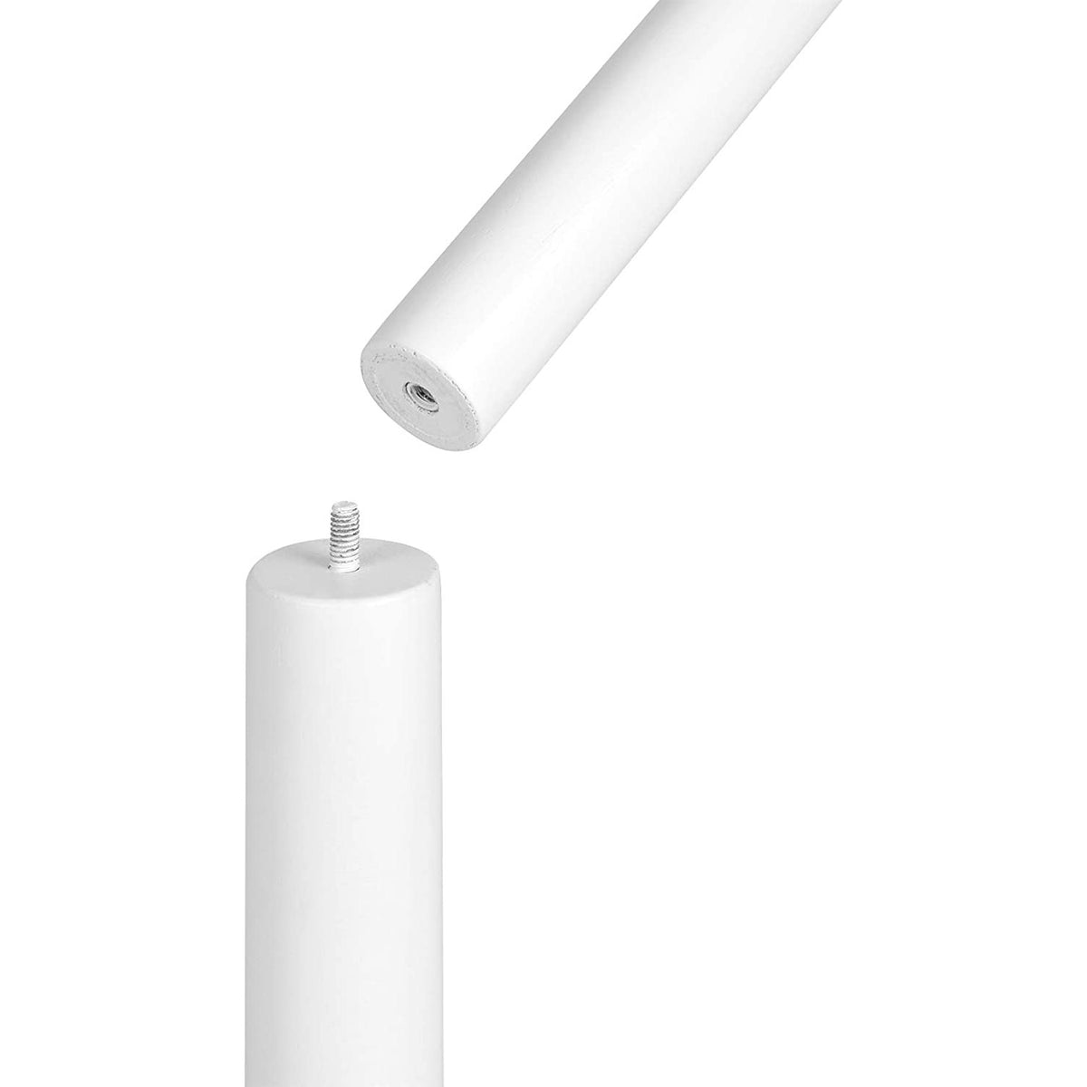 Álló ruhafogas fa 8 akasztóval, négyszögletes talppal, fehér-4